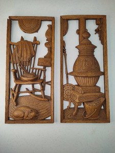 Set of Vintage Burwood Products Cottage Core Wall Hangings