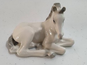 Vintage Lomonosov Porcelain Foal Figurine