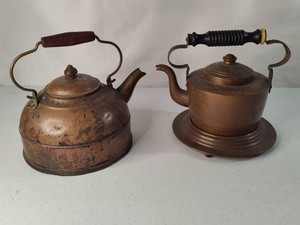 Vintage Copper Tea Pots