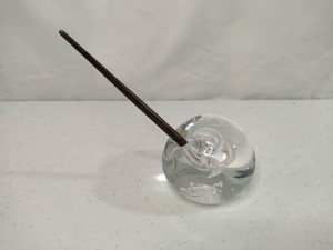 Hand Blown Art Glass PaperweightPen Holder
