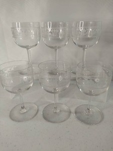 Etched Crystal Champagne Glasses