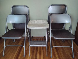 Samsonite Card Table Chairs & Folding Stool