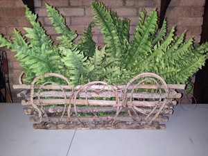 Large Twig Basket wLots of Greenery