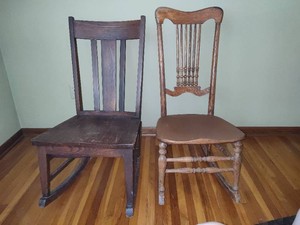 Two Vintage Rocking Chairs