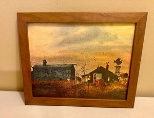 Framed Vintage Art A Summer Evening by Frank M Hamilton