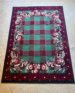 Shaw Red and Green Floral Rug
