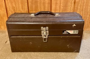 Vermont American 18 Metal Tool Box with Assorted Tools