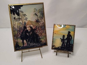 Two Reverse Silhouettes on Convex Glass