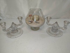 Glass Candle Holders & Round Candle Centerpieces