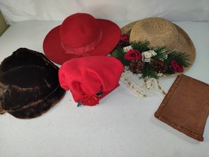 Ladies and Childs Hat & Wallet