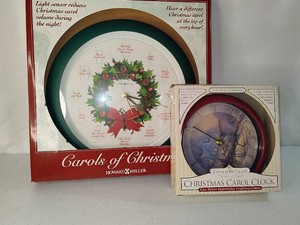 Howard Miller & Thomas Kincade Christmas Clocks New in Boxes