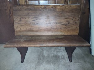 Vintage Solid Wood Church Pew