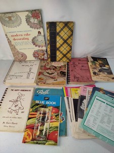 Vintage Cookbooks & Canning Books
