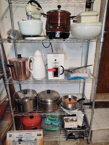 Large Lot of Vintage HousewaresSmall Electrics
