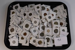 3 Pounds of Foreign Coins in Coin Holders