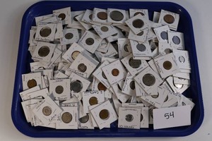 3 Pounds of Foreign Coins in Coin Holders