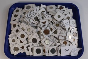 3 Pounds of Foreign Coins in Coin Holders