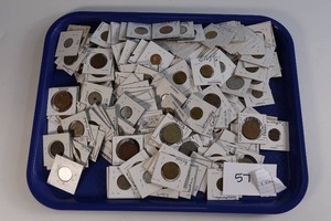 3 Pounds of Foreign Coins in Coin Holders