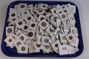 3 Pounds of Foreign Coins in Coin Holders