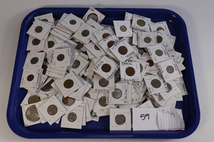 3 Pounds of Foreign Coins in Coin Holders