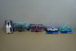4 Swim Goggles and Anti Fog Spray