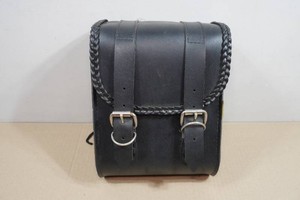 Willie & Max Motorcycle Leather Buckle Saddle Bag