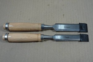 2 Wood Chisels - 24 & 18mm