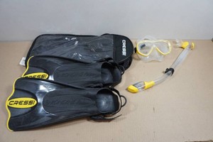 Cressi Adult Rondine Palau Fin Snorkel Set - Fin Size LXL