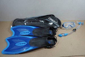 Cressi Adult Rondine Palau Fin Snorkel Set - Fin Size ML