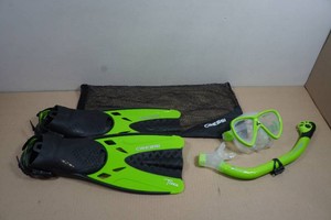 Cressi Tonga Adult Snorkel Set - Fin Size LXL