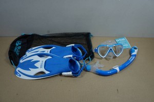 Cressi Blulove Kids Snorkel Set - Fin Size SM