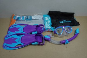 Cressi Blulove Kids Snorkel Set- Fin Size SM