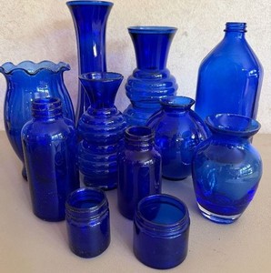 Colbalt Blue Glass 11 Pieces