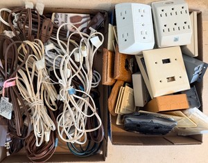 Eighteen Extension Cords, Multi-Outlet Adapters, Switch Covers