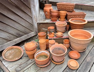 Large LOT Terracotta Clay Pots
