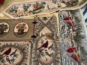 Tapestry Lot of Table Runners and Placemats