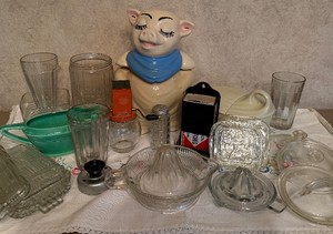 Shawnee Pig Cookie Jar and Vintage Cookie Lot