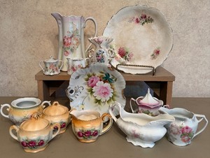 Variety of Rose Pattern ChinaPorcelain Items