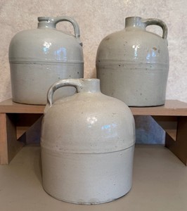 Lot of 3 Stoneware Crock Jugs