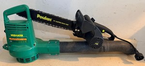 Poulan 14 Electric Chain Saw and Ground Sweeper Weed Eater