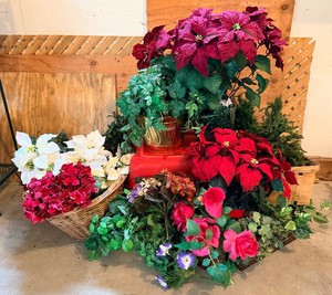 Large Faux Floral Lot