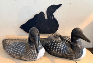 Concrete Loon Lawn Decor