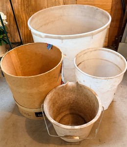 Various Sized Bins Buckets