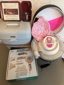 Vintage Beauty Items Sunlamp by GE JCP Hairdryer
