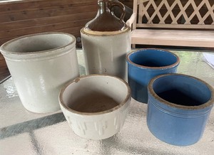 Lot of 5 Crocks Imperfect
