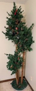Large Oversized Three Trunk Woodland Tree