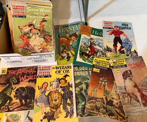 Vintage Comics - Classic Junior, Dell Comics, Davy Crockett, Wizard of OZ