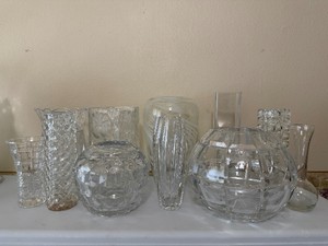 Crystal Vase Lot
