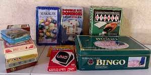 New in Packages Dominoes and Marbles  Game Lot