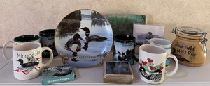 Collectible Loon Lot Wild Rice Canister Coffee Mugs